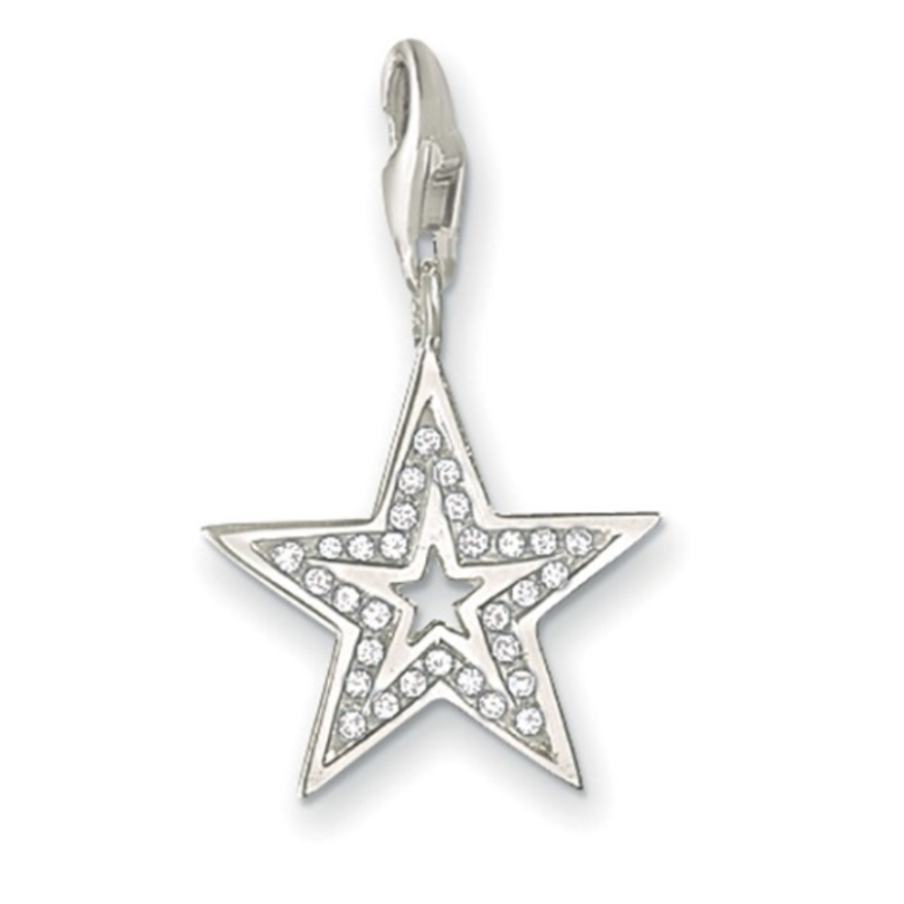 Thomas Sabo Glitter Star 925 Silver Dangle Charm